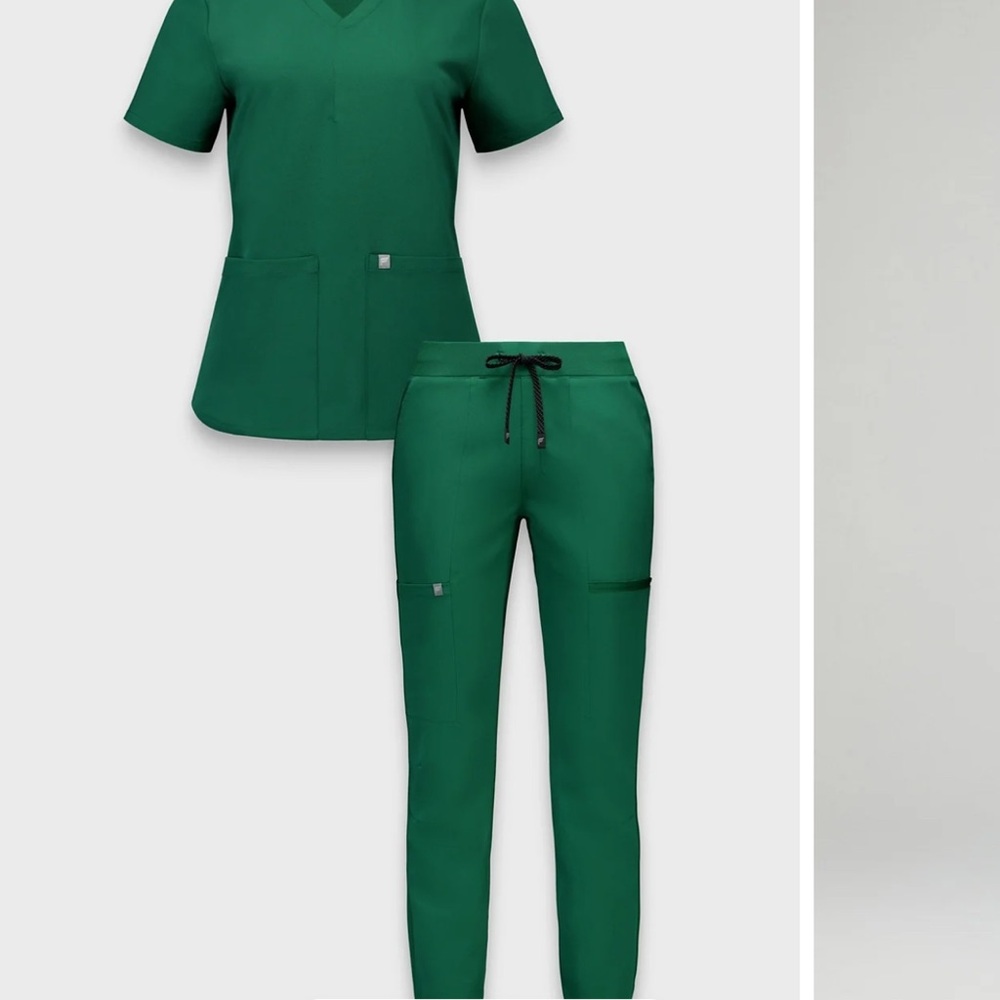 Fabletics Hunter Green Scrubs